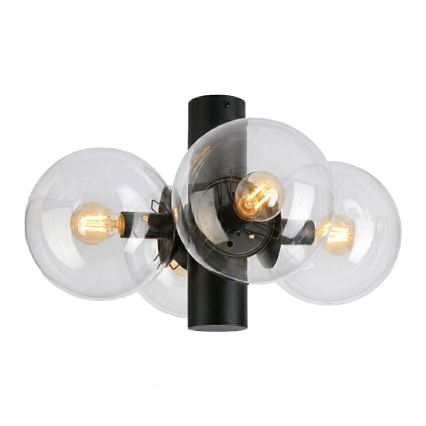 Laelamp SFERIO 4xE14/5W/230V must/läbipaistev