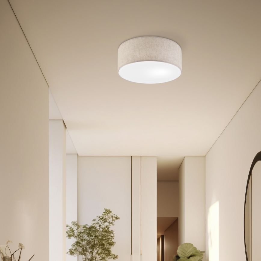 Laelamp SIRJA 1xE27/15W/230V läbimõõt 35 cm beež