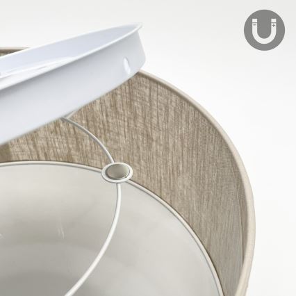 Laelamp SIRJA 1xE27/15W/230V läbimõõt 35 cm beež