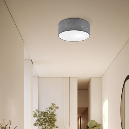 Laelamp SIRJA 1xE27/15W/230V läbimõõt 35 cm hall