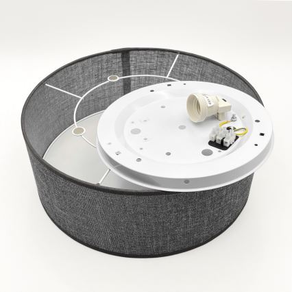 Laelamp SIRJA 1xE27/15W/230V läbimõõt 35 cm hall