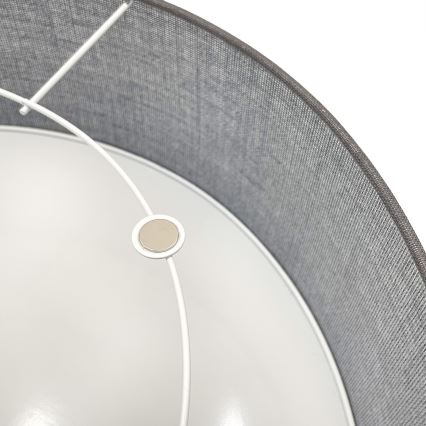Laelamp SIRJA 1xE27/15W/230V läbimõõt 35 cm hall