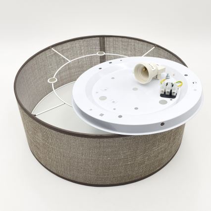 Laelamp SIRJA 1xE27/15W/230V läbimõõt 35 cm pruun