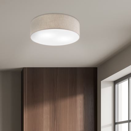 Laelamp SIRJA 2xE27/15W/230V läbimõõt 45 cm beež