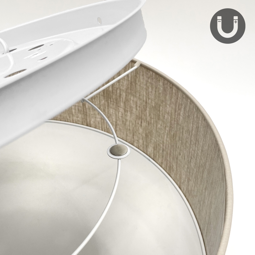 Laelamp SIRJA 2xE27/15W/230V läbimõõt 45 cm beež