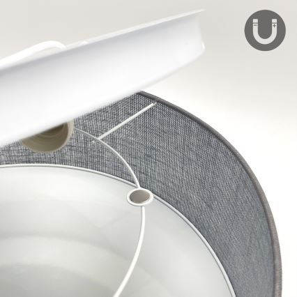 Laelamp SIRJA 2xE27/15W/230V, läbimõõt 45 cm, hall