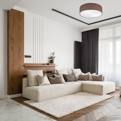 Laelamp SIRJA 2xE27/15W/230V läbimõõt 45 cm pruun