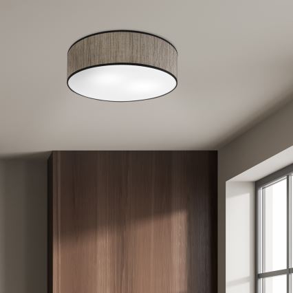 Laelamp SIRJA 2xE27/15W/230V, läbimõõt 45 cm, pruun