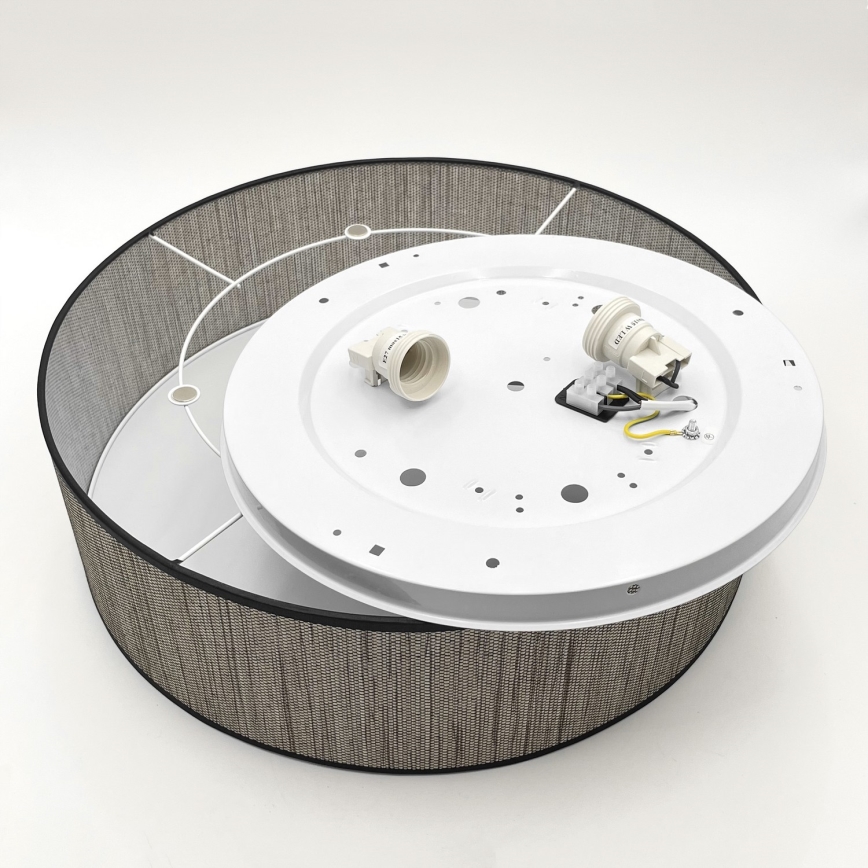 Laelamp SIRJA 2xE27/15W/230V, läbimõõt 45 cm, pruun