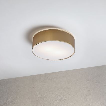 Laelamp SIRJA 2xE27/15W/230V, läbimõõt 45 cm, pruun/kuldne