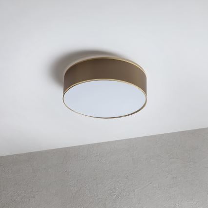 Laelamp SIRJA 2xE27/15W/230V, läbimõõt 45 cm, pruun/kuldne