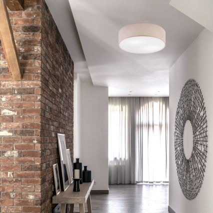 Laelamp SIRJA 2xE27/15W/230V, Ø 45 cm, beež