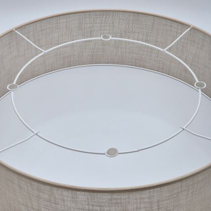 Laelamp SIRJA 2xE27/15W/230V, Ø 45 cm, beež