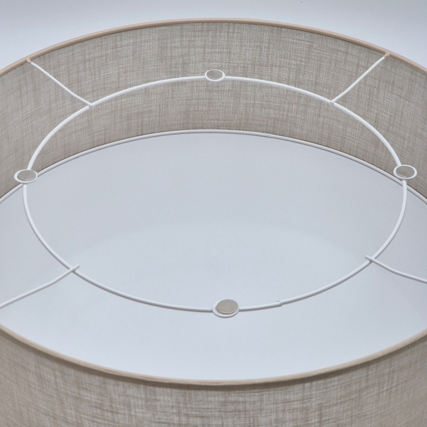 Laelamp SIRJA 2xE27/15W/230V, Ø 45 cm, beež