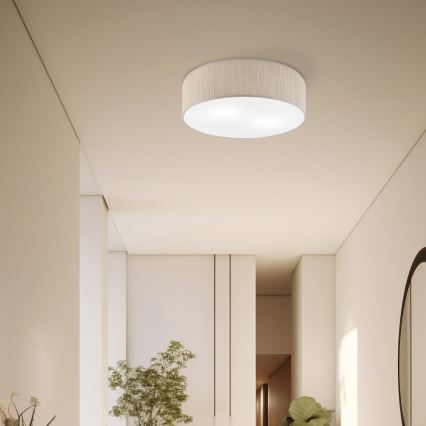 Laelamp SIRJA 2xE27/15W/230V, Ø 45 cm, beež