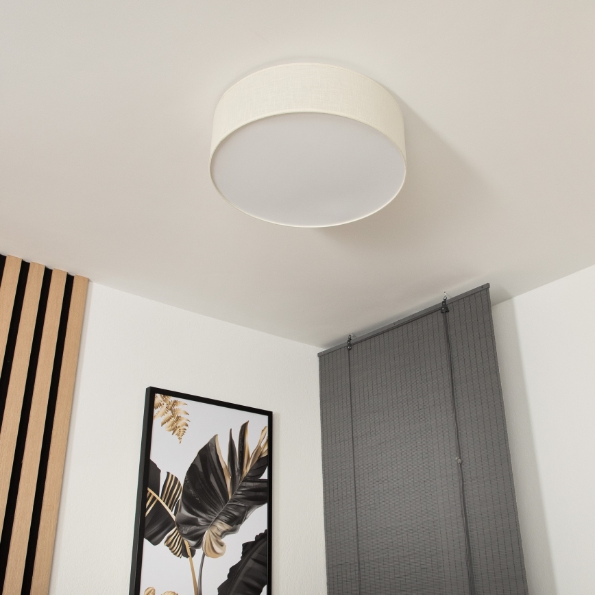 Laelamp SIRJA 2xE27/15W/230V Ø 45 cm kreemivärvi