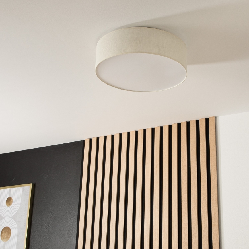 Laelamp SIRJA 2xE27/15W/230V Ø 45 cm kreemivärvi