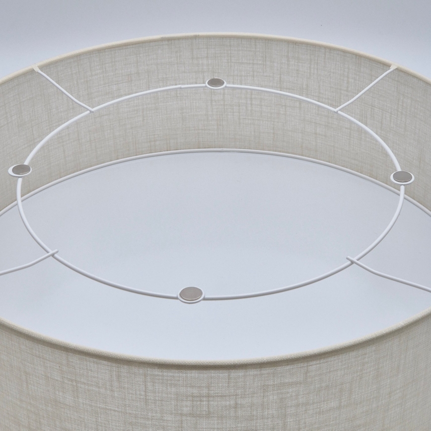 Laelamp SIRJA 2xE27/15W/230V Ø 45 cm kreemivärvi