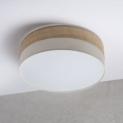 Laelamp SIRJA BOHO 2xE27/15W/230V, läbimõõt 45 cm, beež/kreem