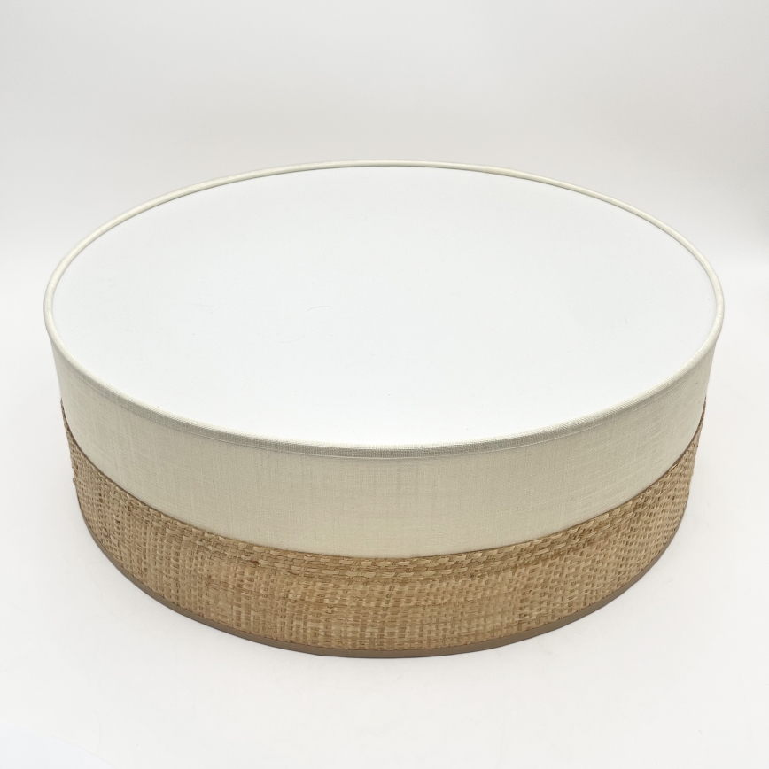 Laelamp SIRJA BOHO 2xE27/15W/230V, läbimõõt 45 cm, beež/kreem