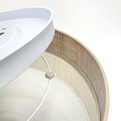 Laelamp SIRJA BOHO 2xE27/15W/230V, läbimõõt 45 cm, beež/kreem