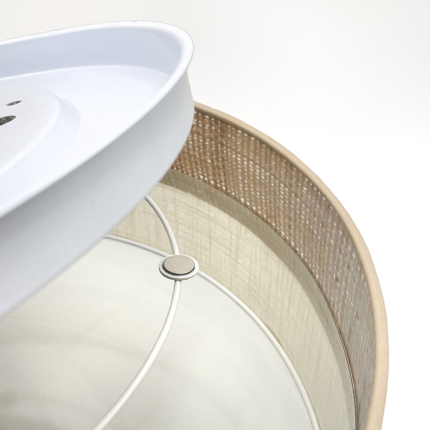 Laelamp SIRJA BOHO 2xE27/15W/230V, läbimõõt 45 cm, beež/kreem