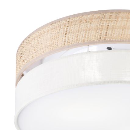Laelamp SIRJA BOHO 2xE27/15W/230V, läbimõõt 45 cm, beež/kreemjas