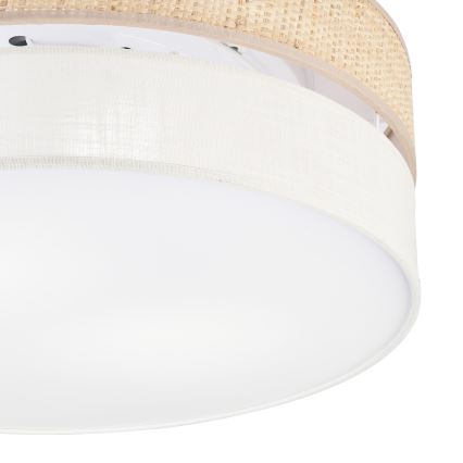 Laelamp SIRJA BOHO 2xE27/15W/230V, läbimõõt 45 cm, beež/kreemjas