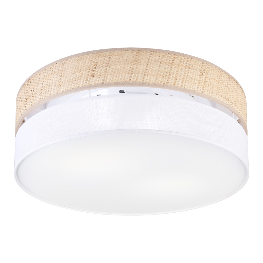 Laelamp SIRJA BOHO 2xE27/15W/230V, läbimõõt 45 cm, beež/valge
