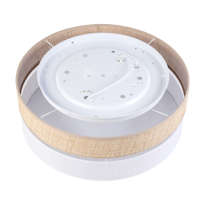 Laelamp SIRJA BOHO 2xE27/15W/230V, läbimõõt 45 cm, beež/valge