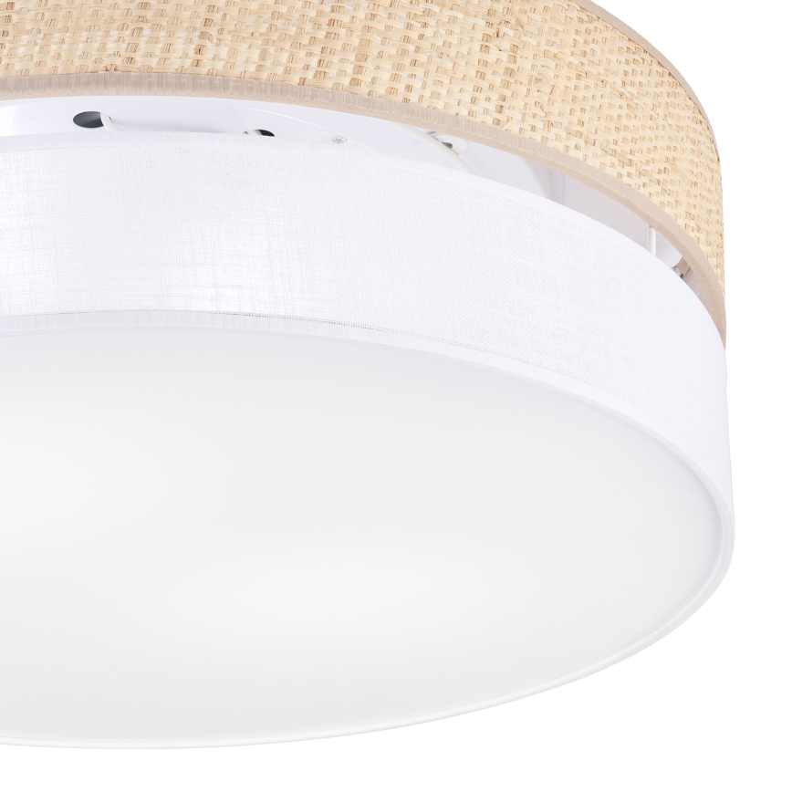 Laelamp SIRJA BOHO 2xE27/15W/230V, läbimõõt 45 cm, beež/valge