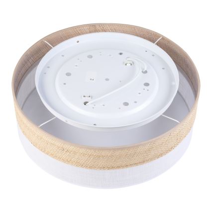 Laelamp SIRJA BOHO 2xE27/15W/230V, läbimõõt 45 cm, beež/valge