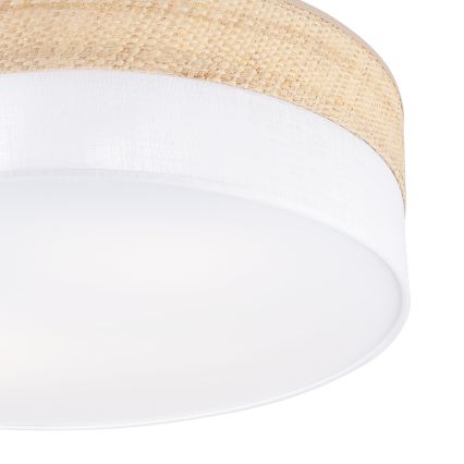 Laelamp SIRJA BOHO 2xE27/15W/230V, läbimõõt 45 cm, beež/valge