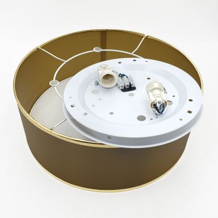 Laelamp SIRJA DOUBLE 2xE14/15W/230V läbimõõt 35 cm pruun/kuldne