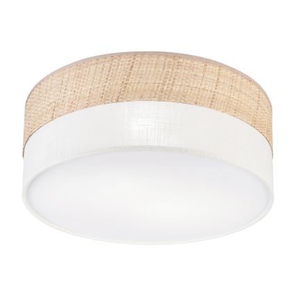 Laelamp SIRJA DOUBLE BOHO 2xE14/15W/230V läbimõõt 35 cm beež/kreem