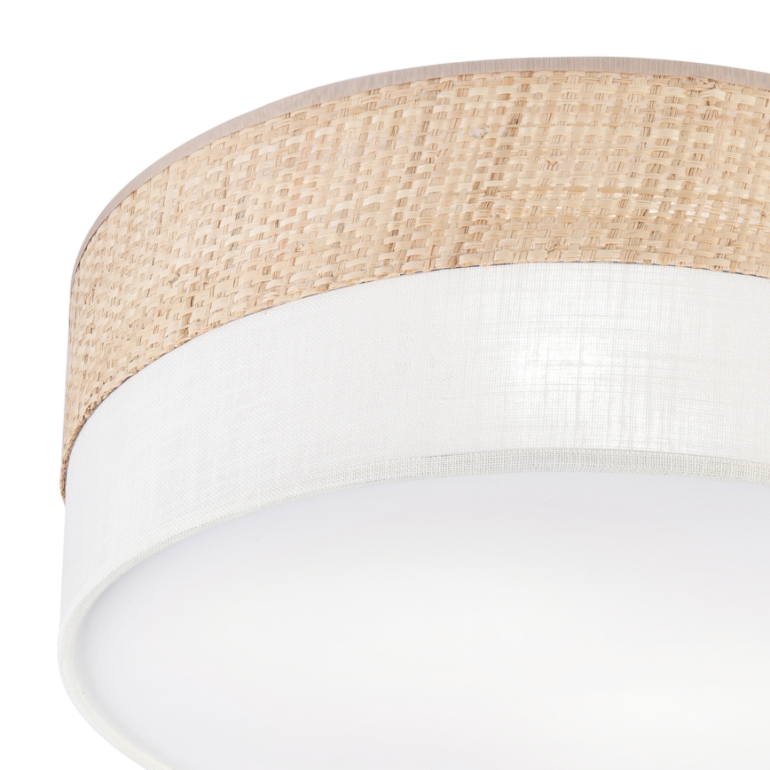 Laelamp SIRJA DOUBLE BOHO 2xE14/15W/230V läbimõõt 35 cm beež/kreem