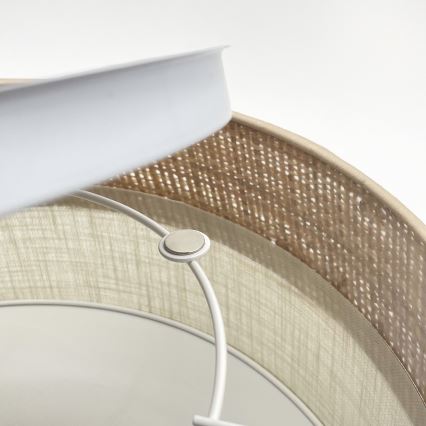 Laelamp SIRJA DOUBLE BOHO 2xE14/15W/230V läbimõõt 35 cm beež/kreem