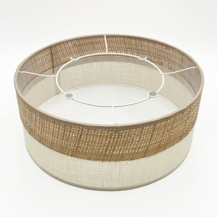 Laelamp SIRJA DOUBLE BOHO 2xE14/15W/230V läbimõõt 35 cm beež/kreem