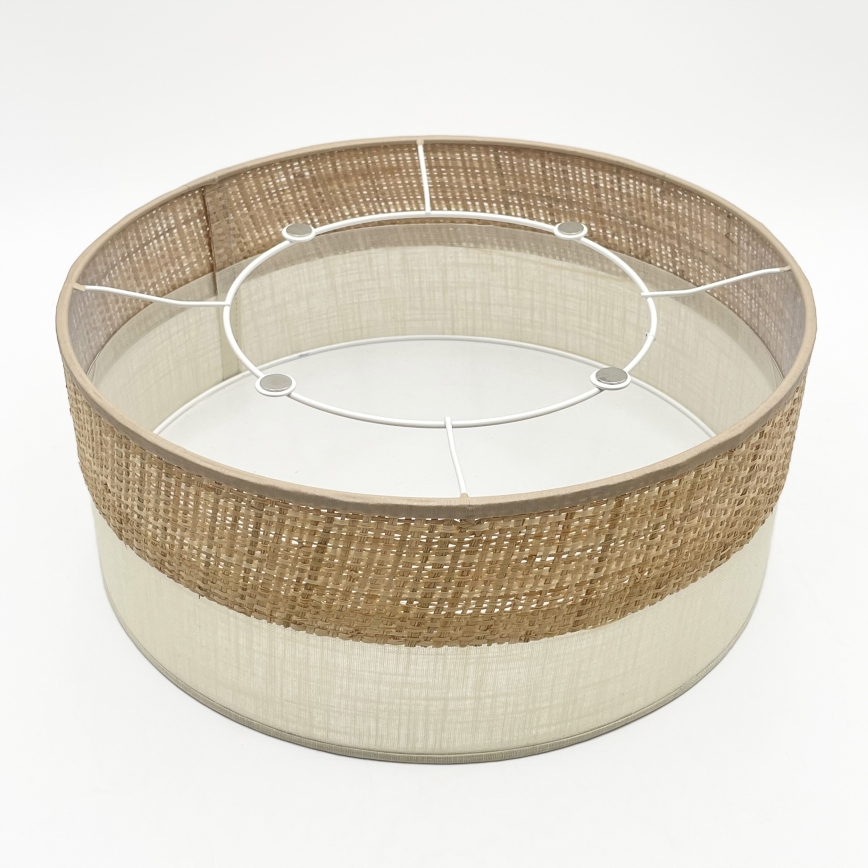 Laelamp SIRJA DOUBLE BOHO 2xE14/15W/230V läbimõõt 35 cm beež/kreem