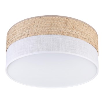Laelamp SIRJA DOUBLE BOHO 2xE14/15W/230V läbimõõt 35 cm beež/valge