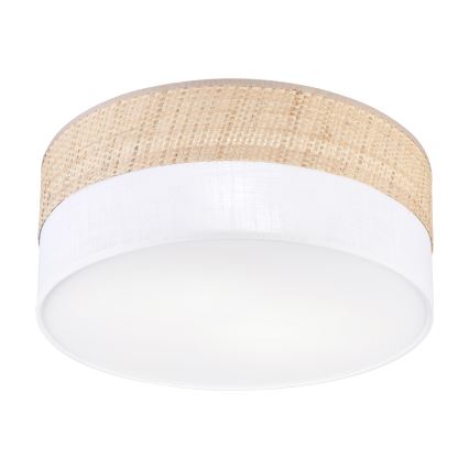 Laelamp SIRJA DOUBLE BOHO 2xE14/15W/230V läbimõõt 35 cm beež/valge
