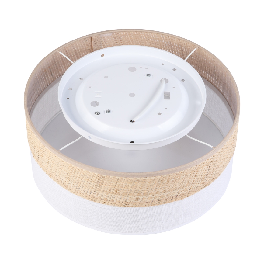 Laelamp SIRJA DOUBLE BOHO 2xE14/15W/230V läbimõõt 35 cm beež/valge