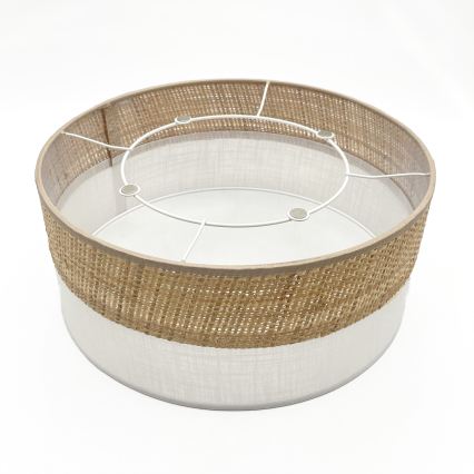 Laelamp SIRJA DOUBLE BOHO 2xE14/15W/230V läbimõõt 35 cm beež/valge