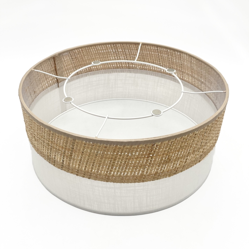 Laelamp SIRJA DOUBLE BOHO 2xE14/15W/230V läbimõõt 35 cm beež/valge