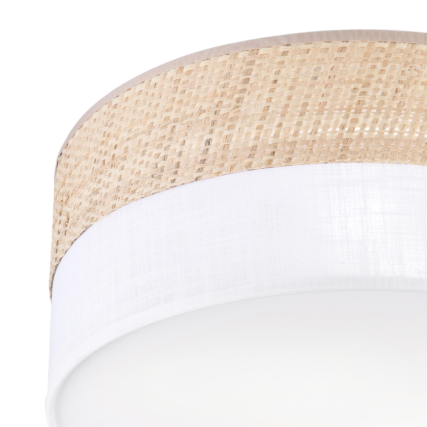 Laelamp SIRJA DOUBLE BOHO 2xE14/15W/230V läbimõõt 35 cm beež/valge