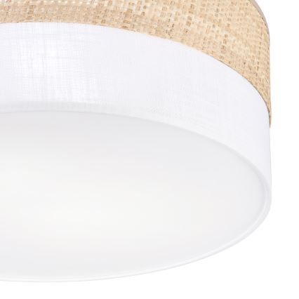 Laelamp SIRJA DOUBLE BOHO 2xE14/15W/230V läbimõõt 35 cm beež/valge