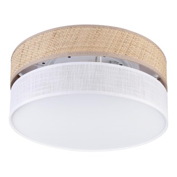 Laelamp SIRJA DOUBLE BOHO 2xE14/15W/230V Ø 35 cm beež/valge