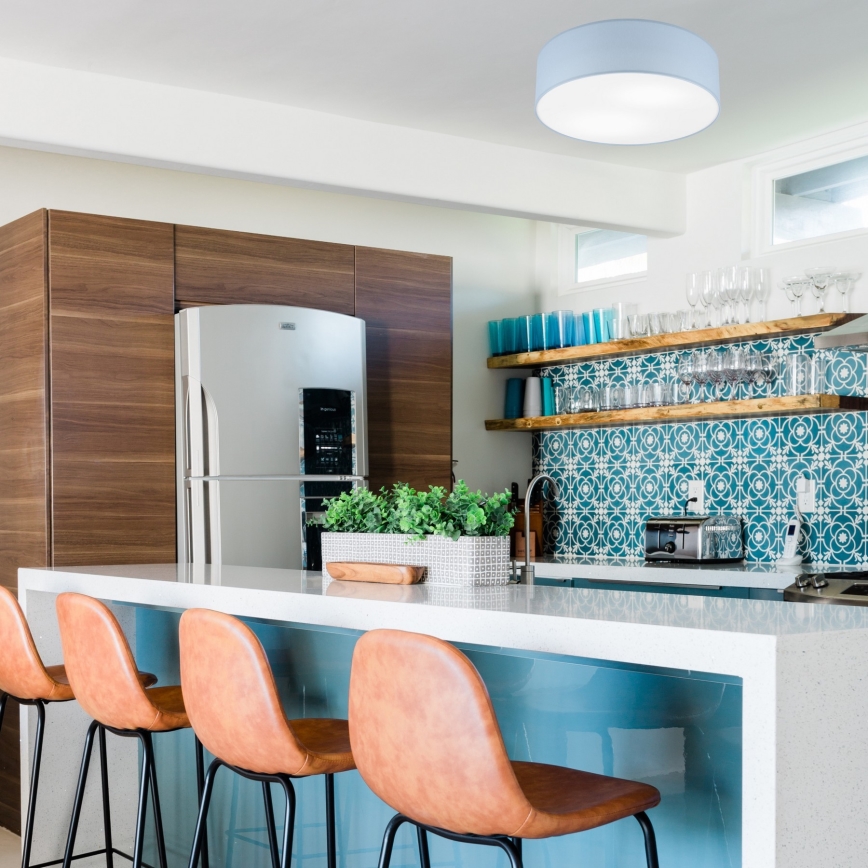 Laelamp SIRJA PASTEL 2xE27/15W/230V läbimõõt 45 cm sinine