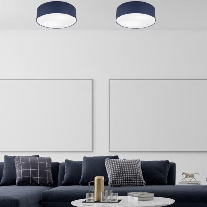 Laelamp SIRJA PASTEL 2xE27/15W/230V Ø 45 cm tumesinine