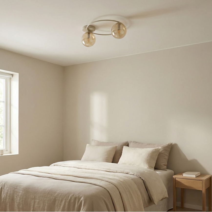 Laelamp SOPRA 2xE14/10W/230V beež/suitsune beež